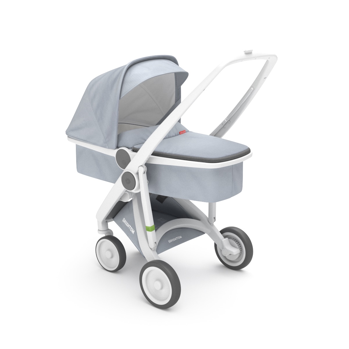 poussette Upp Carrycot grise Greentom BamBinou