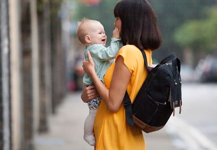 Sac à dos à langer, Sac à langer, Sac à dos avec tapis à langer mobile, Sac  à dos pour bébé imperméable, Sac à dos de voyage