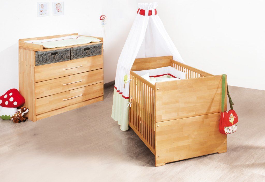 Chambre bébé Boks Lit, commode, armoire Pinolino – BamBinou