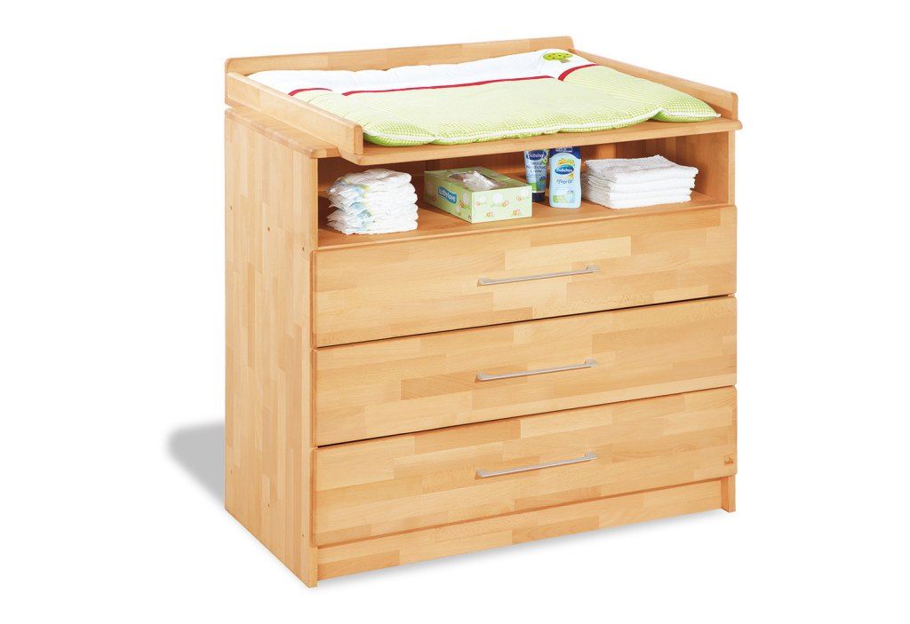 Chambre bébé Duo Natura: commode à langer et lit bébé évolutif Pinolino -  Bambinou