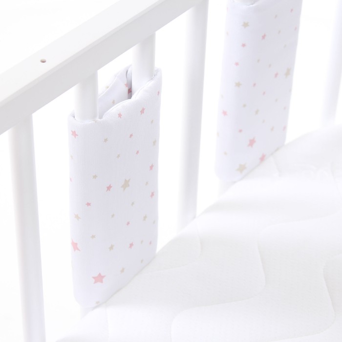 Tour de lit ultrafresh piqué pour berceaux Cododo Babybay sur berceau détails