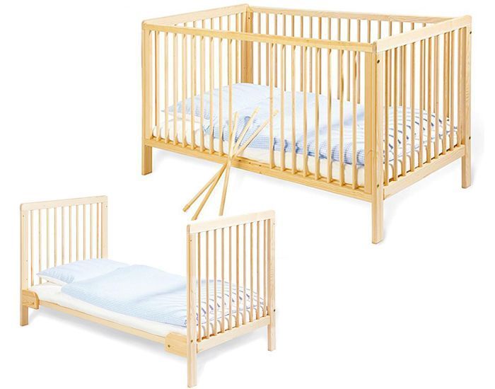 Lit bébé Hanna naturel 70 x 140 Pinolino BamBinou.com