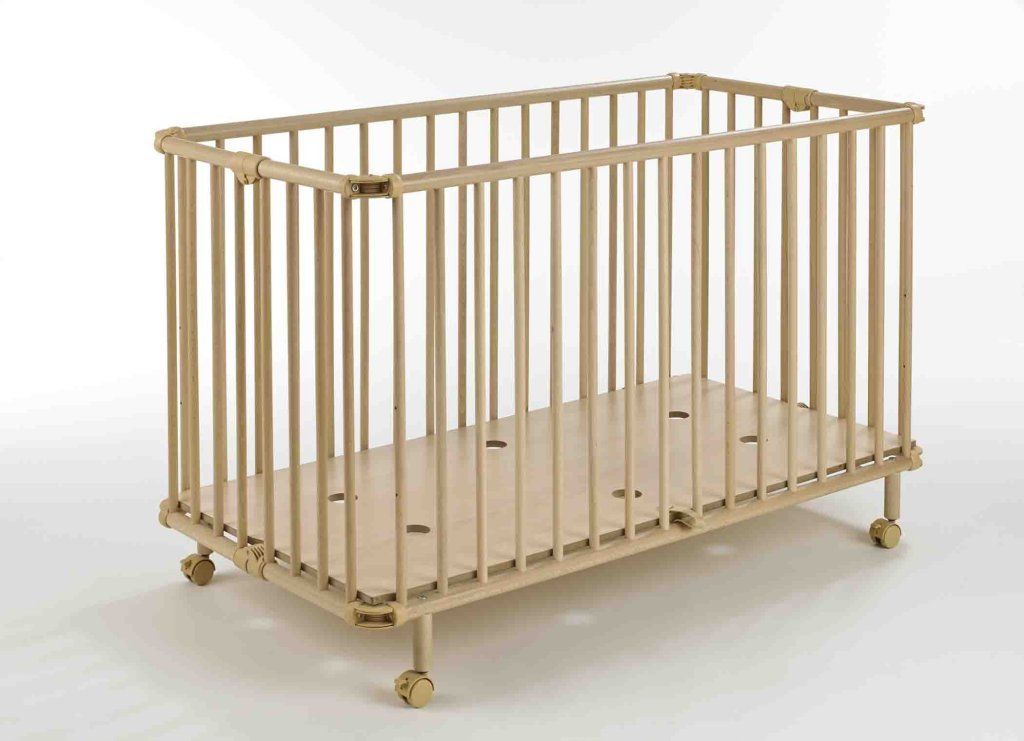 Lit Mayla Pliant 1 X 60 Cm Bois Naturel Geuther Bambinou