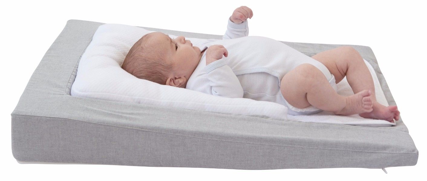 Matelas à langer Douillet 2en1 Gris Enfant Candide Bambinou