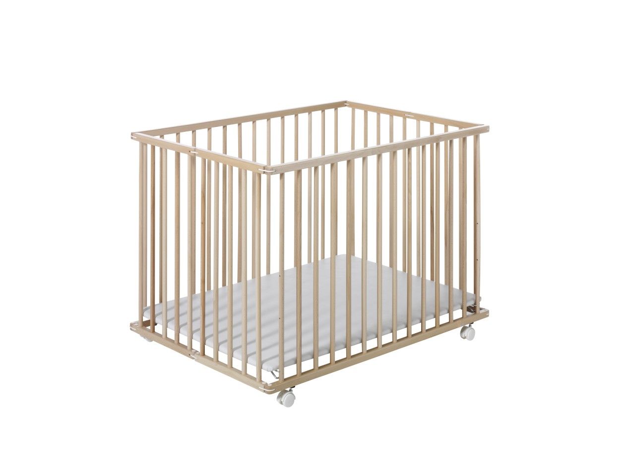 Parc A Jouer Pliable Naturel 75 X 103 Cm Geuther Bambinou