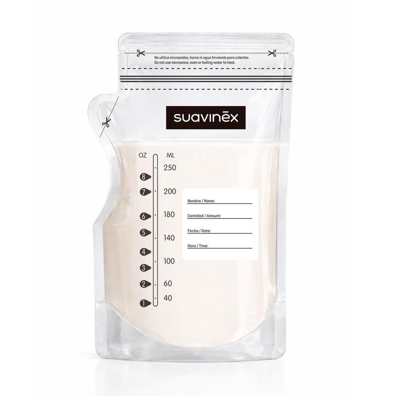 50 Sachets de conservation pour lait SUAVINEX recto
