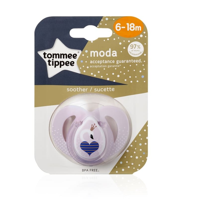 Sucette Closer To Nature Moda 6-18 mois rose Tommee Tippee - Bambinou