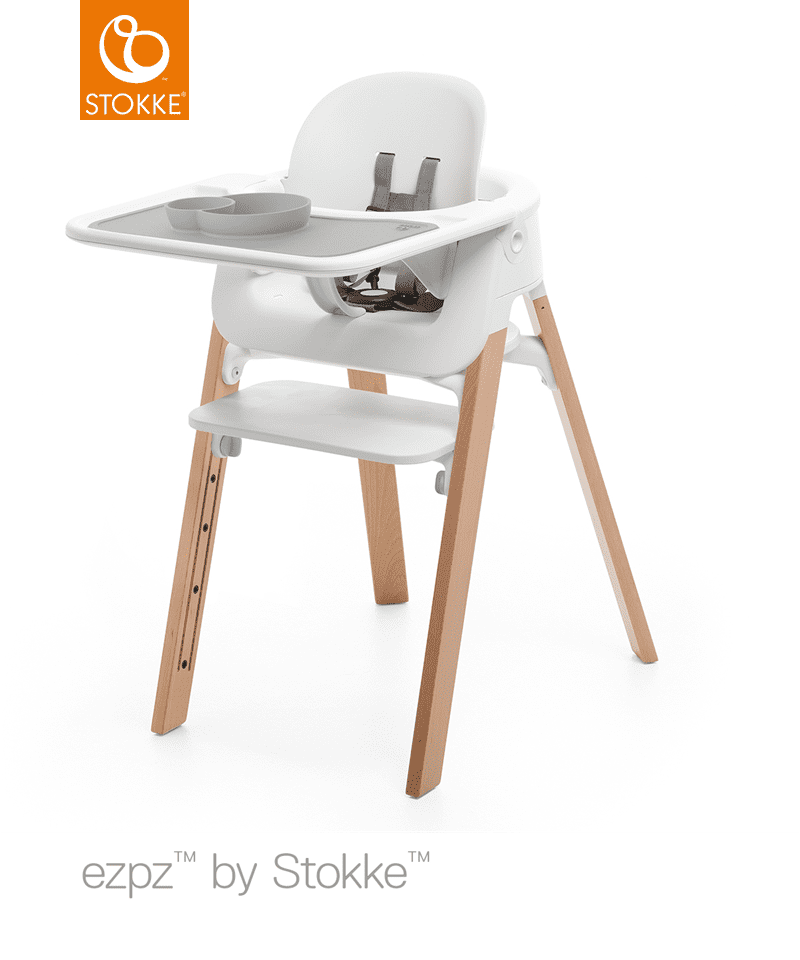 Set de table Ezpz Tray pour chaises hautes Steps Stokke sur chaise