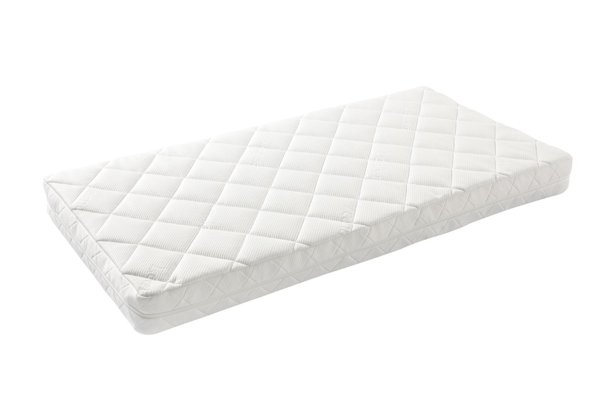 Lit Luna 60 x 120 Chêne / Blanc Leander Matelas