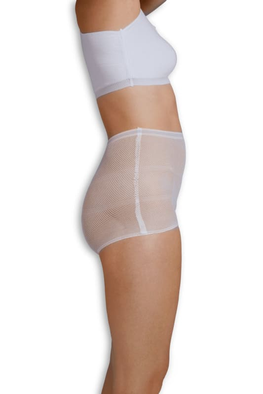 Culotte filet par 4 Blanc carriwell Détail