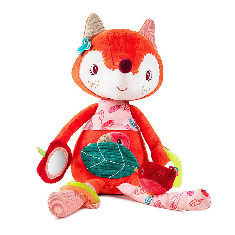 Peluche d’activite Alice la renarde Produit Lilliputiens Bambinou