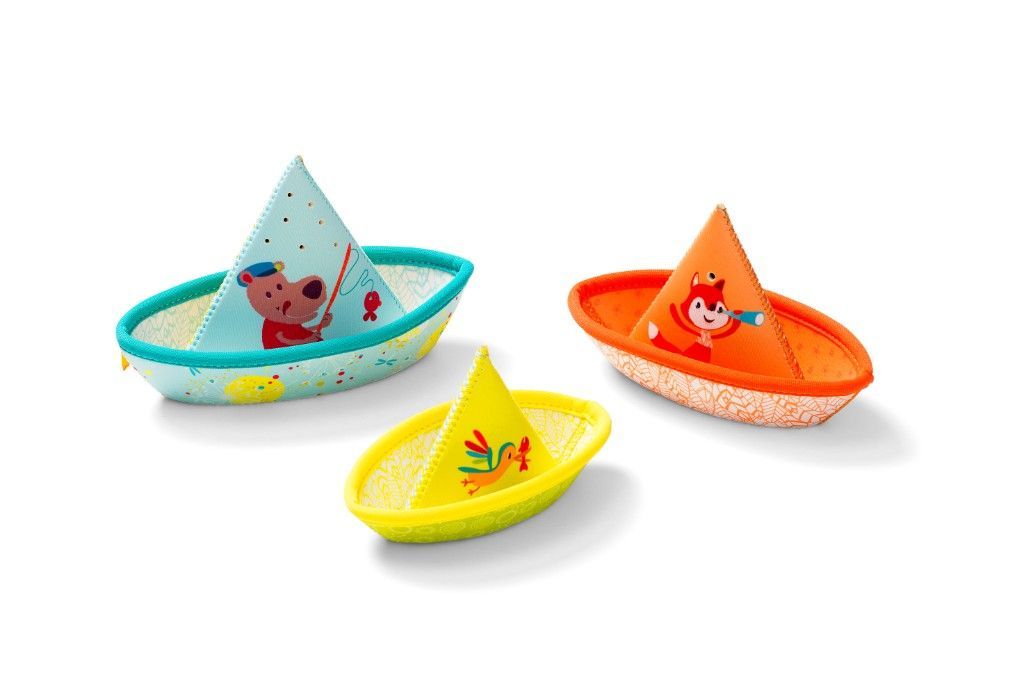 Jouets de bain 3 petits bateaux - Lilliputiens - Bambinou