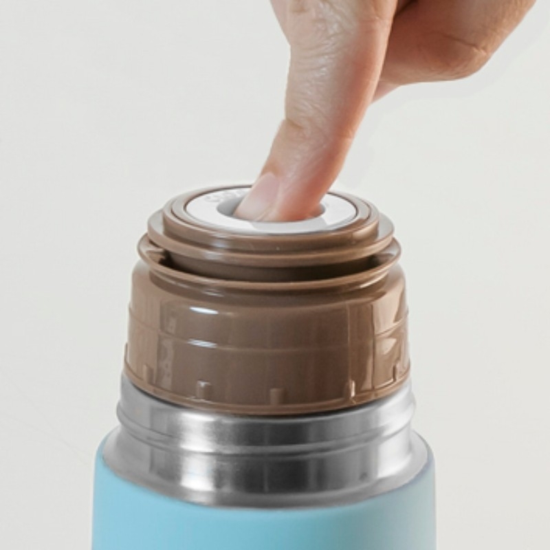 Thermos 350 ml Silky bleu ouverture Miniland Bambinou