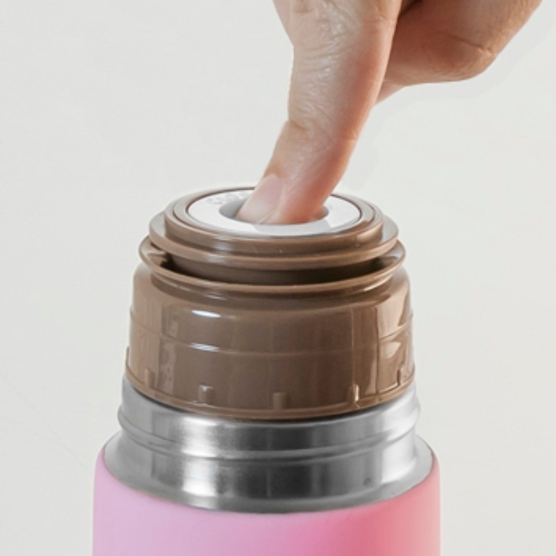 Thermos 350 ml Silky rose ouverture Miniland Bambinou