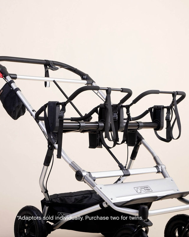 Adaptateur mono siège-auto pour poussette Duet V4 Mountain Buggy sur poussette x2