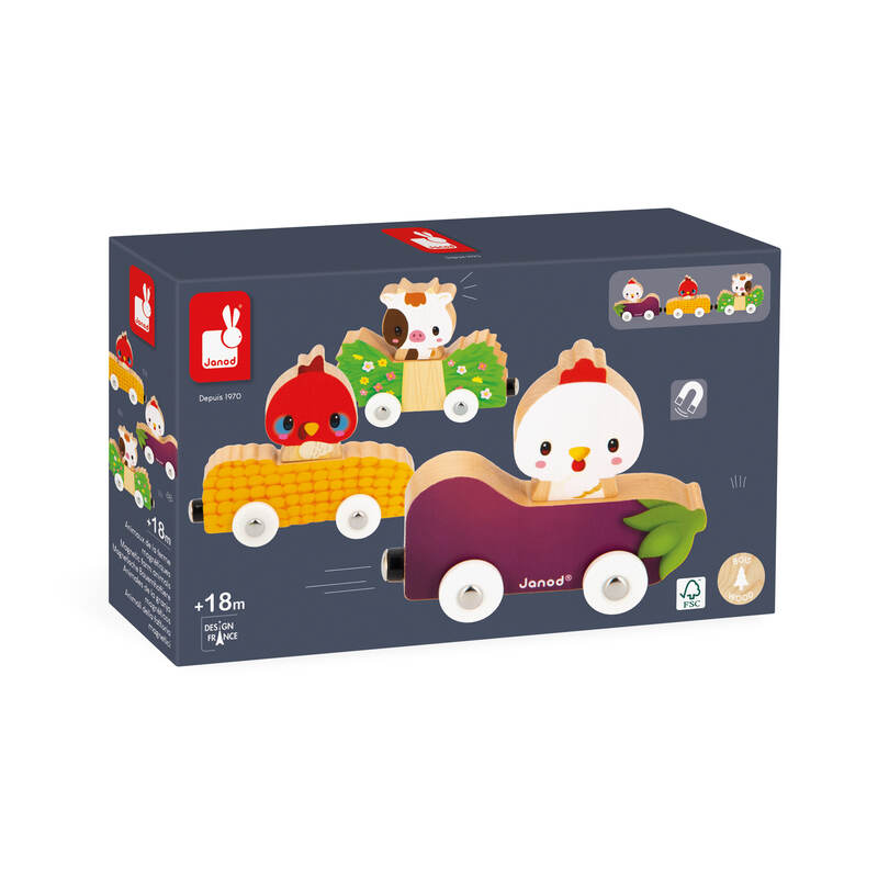 Animaux De La Ferme Magnetiques Janod package