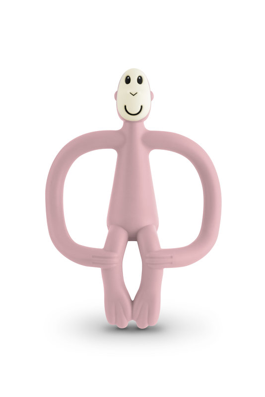 Anneau de dentition Original Matchstick Monkey Dusty Pink Matchstick Monkey face