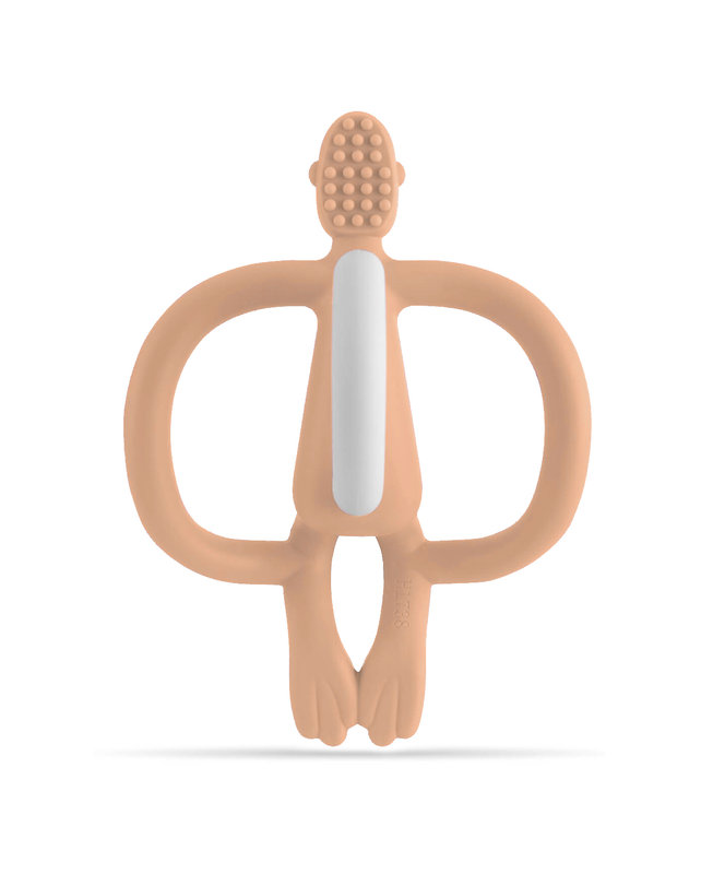 Anneau de dentition Original Matchstick Monkey Peach Salmon Matchstick Monkey dos
