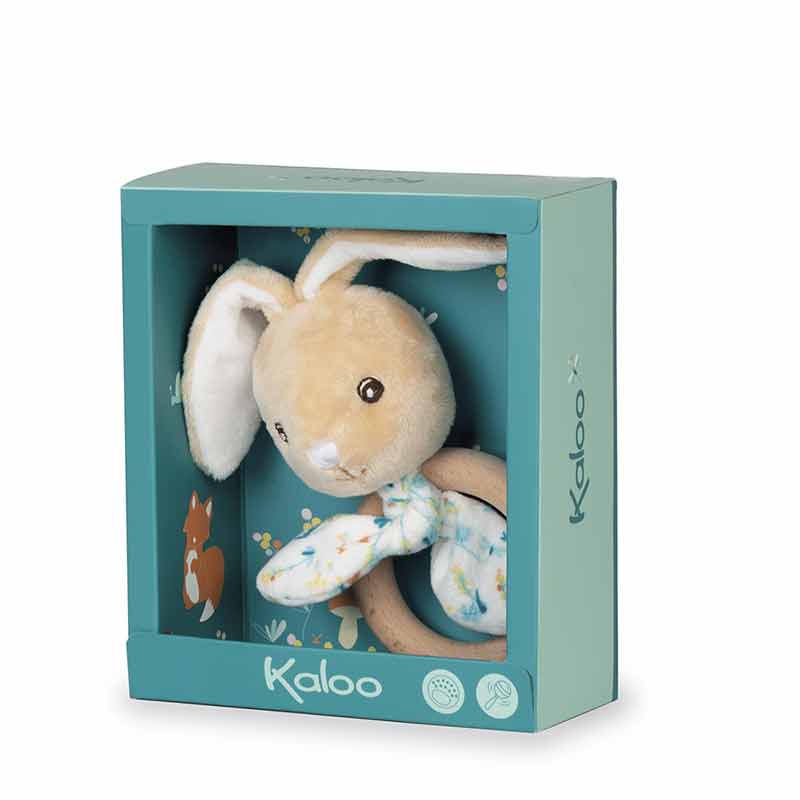 Anneau de dentition Lapin Justin Fripons Mini Kaloo Packaging