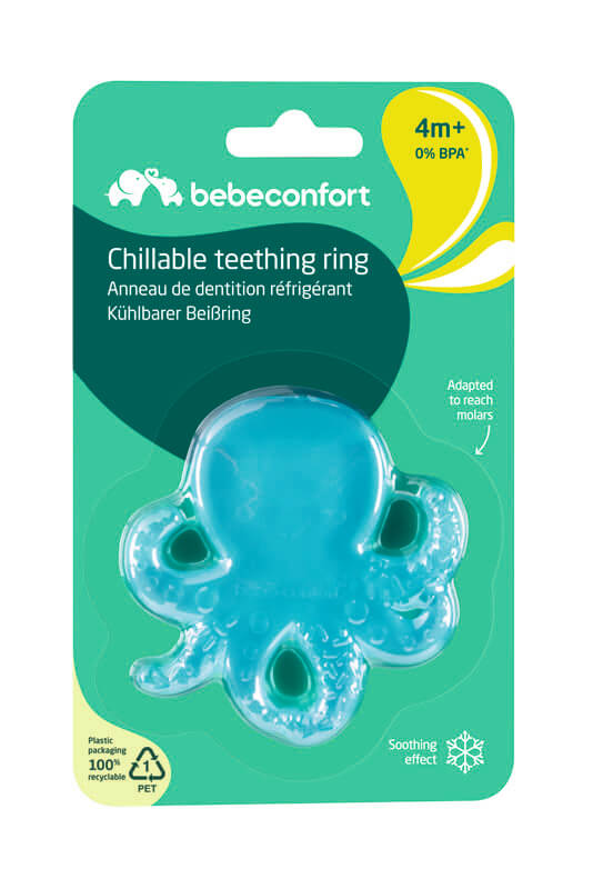 Nattou Anneau dentition réfrigérant silicone bleu (877923) au meilleur prix  sur