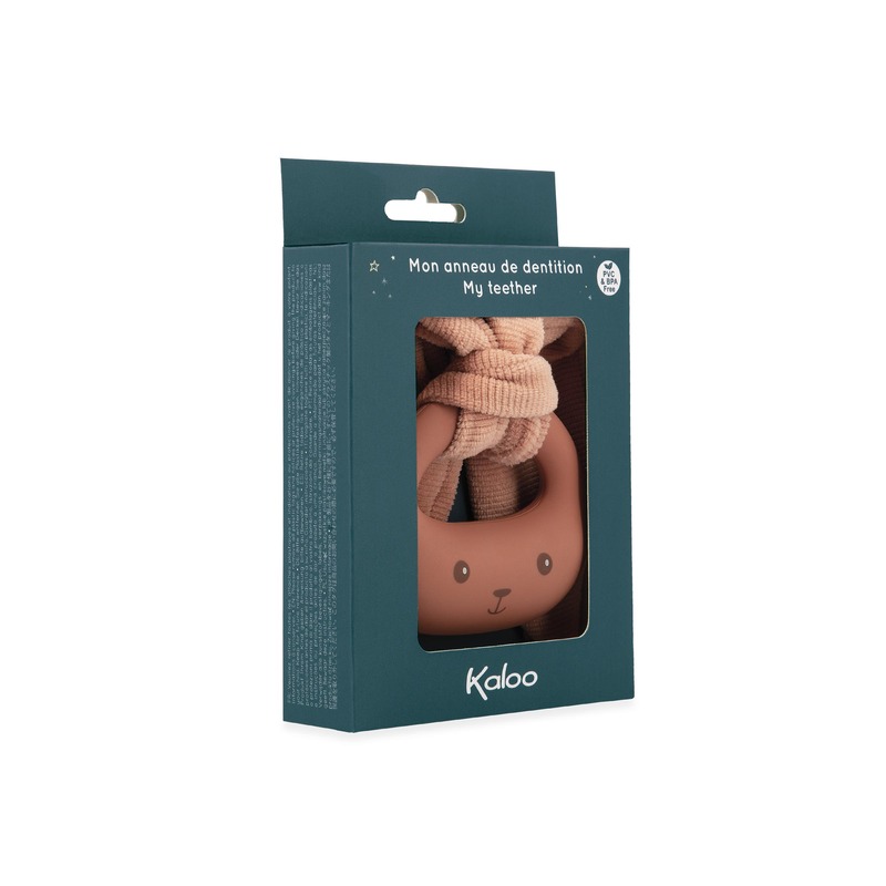 Anneau de dentition en silicone lapin terracotta Kaloo pacl