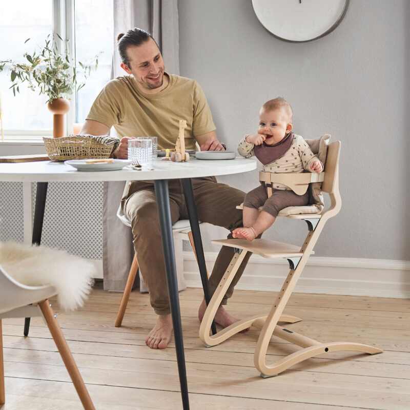 arceau de securite chaise haute evolutive naturel Leander BamBinou lifestyle