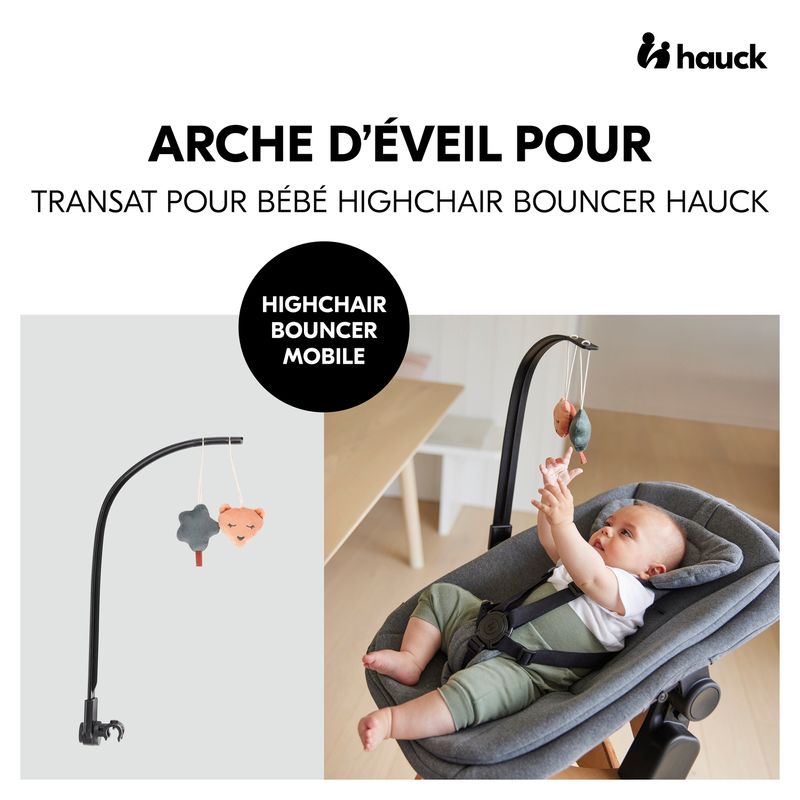 Arche d'éveil pour transat 3-en-1 Bouncer Hauck arche sur transat
