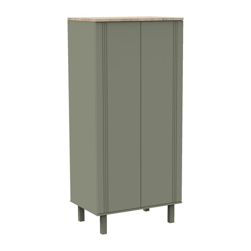 Armoire 2 portes Eleonore Kaki Sauthon