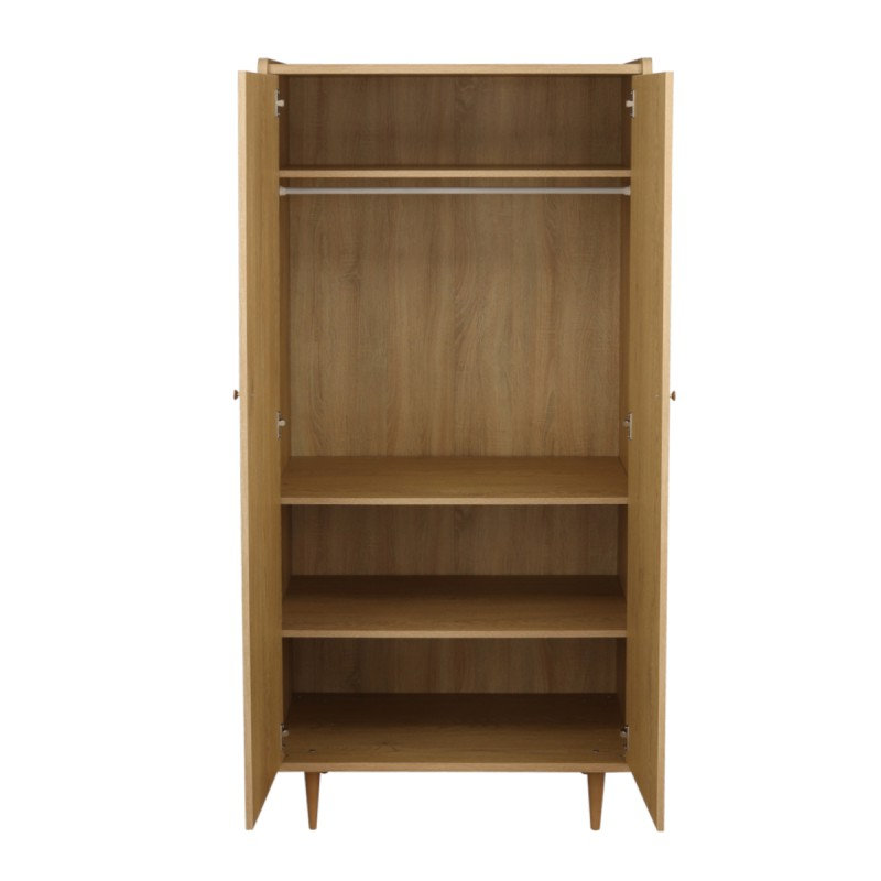 Armoire 2 portes My Love Sauthon ouverte