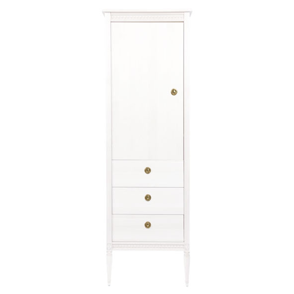 Armoire en bois Massif Gustavienne White GUSTAVIENNE face