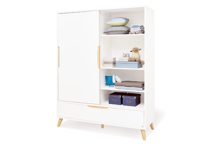 Chambre bébé Move lit évolutif, commode à langer, armoire Pinolino armoire étagère