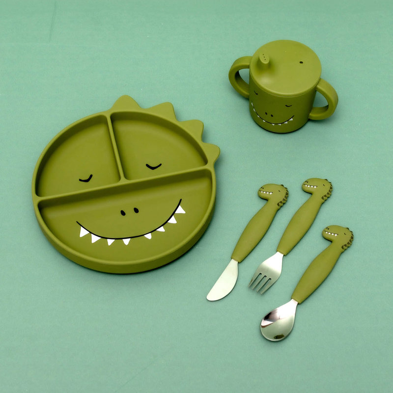  Assiette avec ventouse en silicone et compartiments Mr. Dino Trixie lifestyle 3