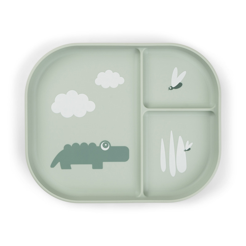 Assiette plateau Foodie Croco Vert Done by Deer produit face