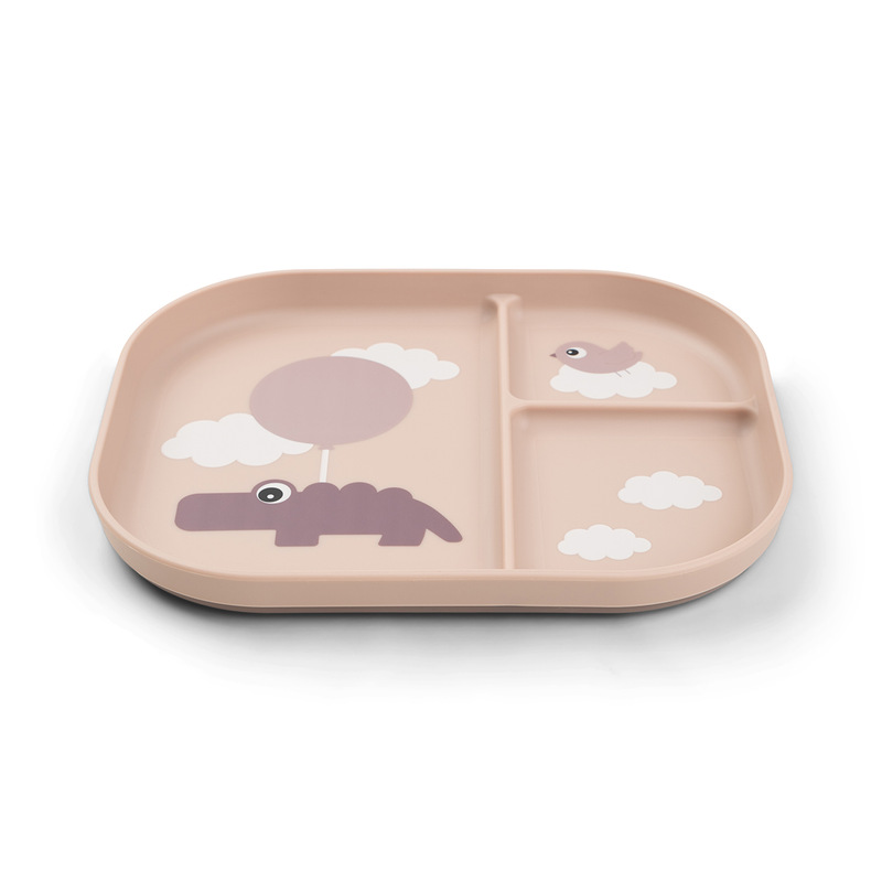Assiette plateau Foodie Happy clouds Rose Done by Deer face