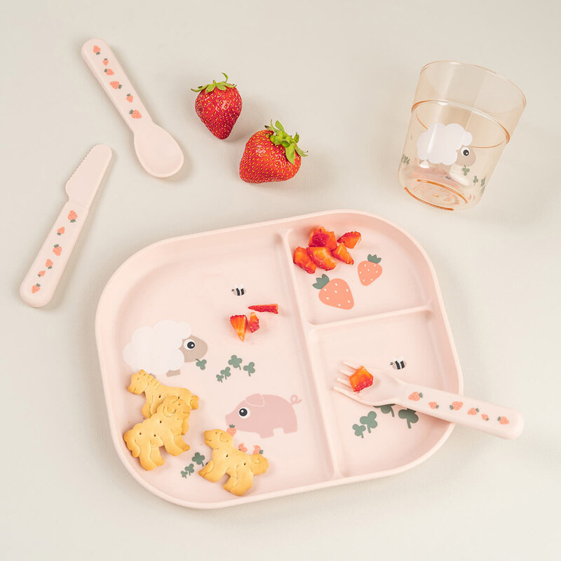 Assiette Plateau Foodie Tiny Farm Rose Done By Deer lifestyle