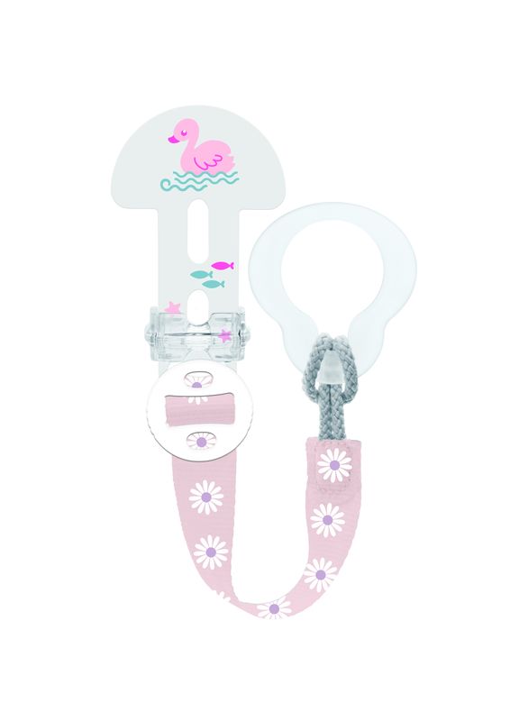 Attache-sucette tous âges – standard MAM coloris rose