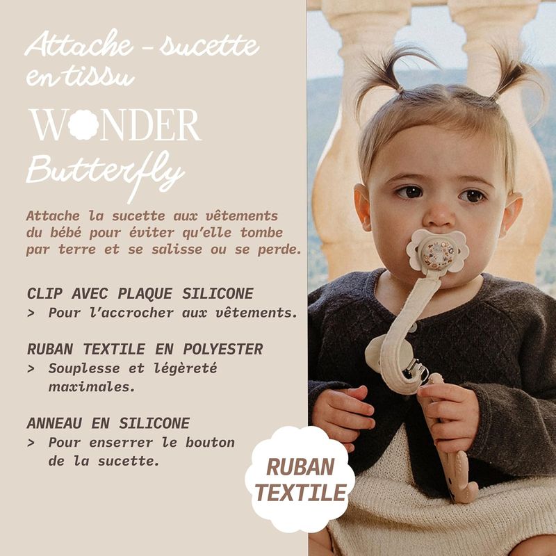 Attache-Sucette Wonderland Suavinex fiche technique