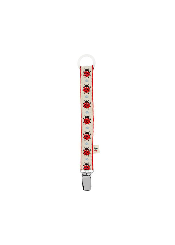 Attache-sucettes Vintage Coccinelle Konges Slojd face 