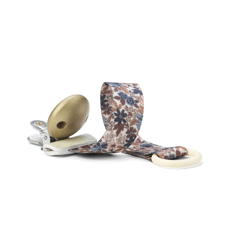 Attache-tétine en Bois - Blue Garden Elodie tordu