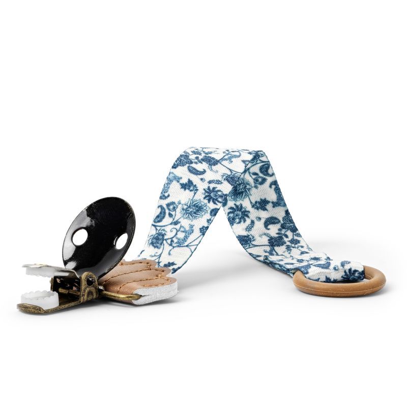 Attache-tétine Garden Leo Toile Elodie enroulée