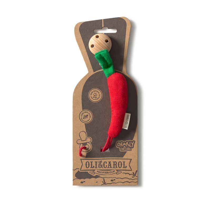 Attache-tétine Charly le Piment OLI & CAROL packaging