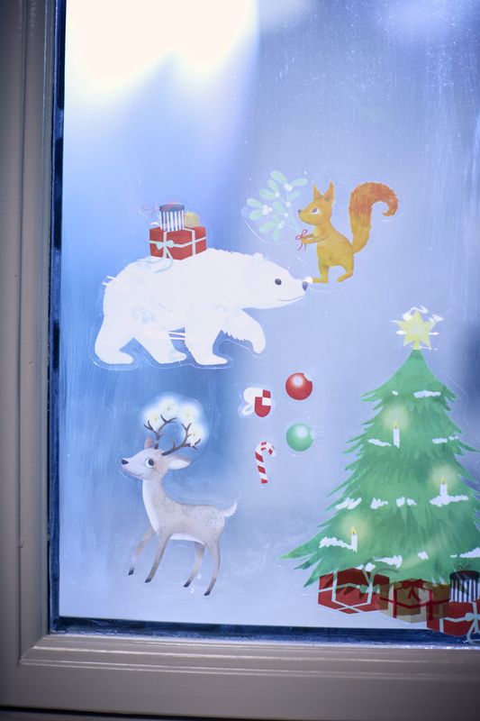 Autocollants pour fenêtre Wonderful Winter Forest Friends Filibabba lifestyle 2