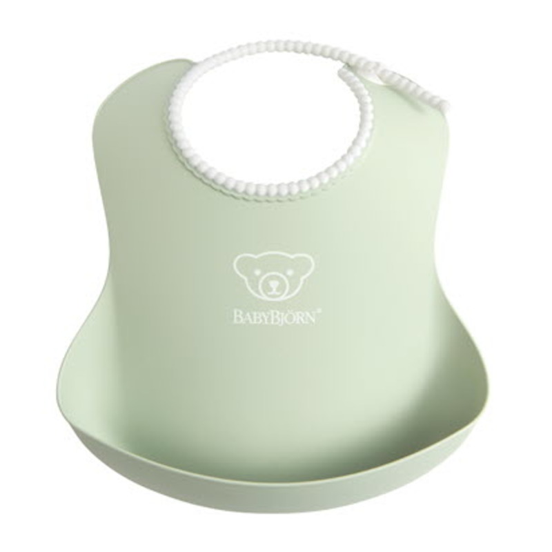 Bavoir souple Vert Pastel babybjörn