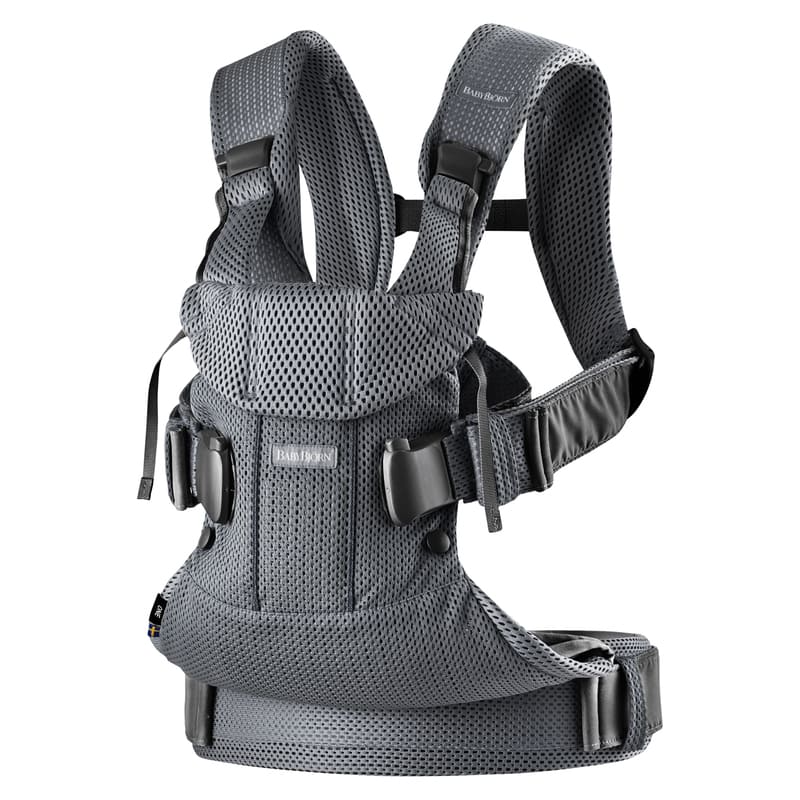 Porte-bébé One air anthracite mesh modèle 2018 tetiere Babybjorn Bambinou 1