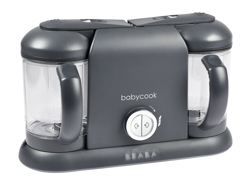 Babycook Duo Dark Grey Beaba lateral