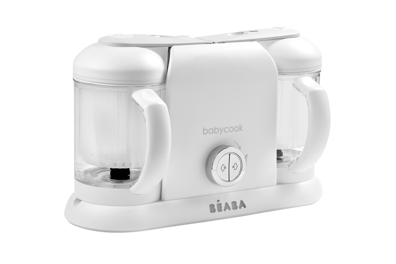 Babycook Duo White/Silver Beaba lateral