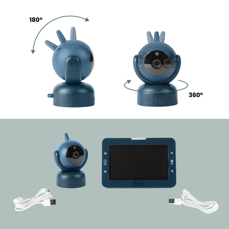 Babyphone Video Yoo Master Plus HD Babymoov Produit inclinaison