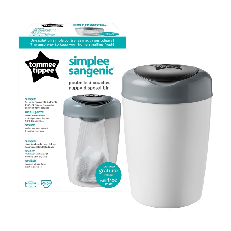 Promo Tommee tippee poubelle a couches + recharges chez Intermarché