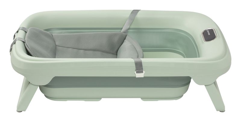 Baignoire Indigo avec insert nouveau-né Maxi Cosi vue de côté avec insert