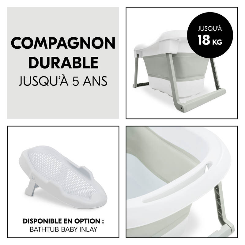 Baignoire pliable avec siège Wash N Fold L Hauck durable